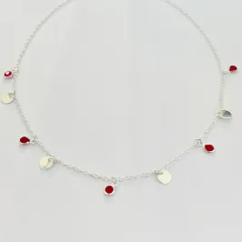 CHOKER MEDALHA PONTO DE LUZ COLOR
