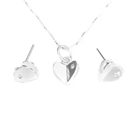 CONJUNTO ZIRCO CORAÇÃO