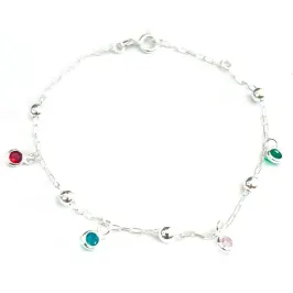 PULSEIRA ZIRCÔNIA COLORIDAS BOLAS