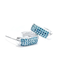 BRINCO ARGOLA CRAVE AZUL G