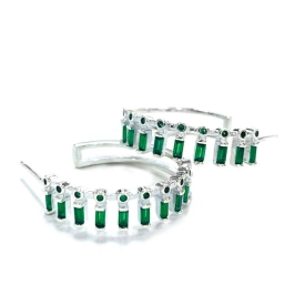 BRINCO ARGOLA CRAVE VERDE