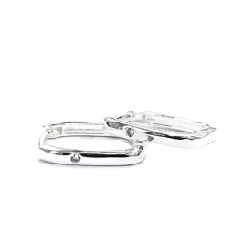 BRINCO ARGOLA QUADRADA ZIRCO
