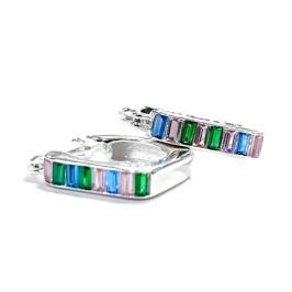 BRINCO ARGOLA ZIRCO COLOR