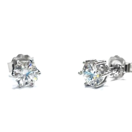 BRINCO MOISSANITE PONTO DE LUZ PRATA