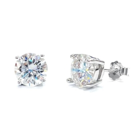 BRINCO MOISSANITE PONTO DE LUZ PRATA