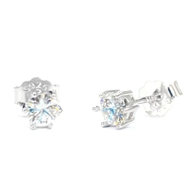 BRINCO MOISSANITE PONTO DE LUZ PRATA