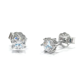 BRINCO MOISSANITE PONTO DE LUZ PRATA