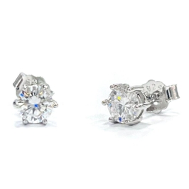 BRINCO MOISSANITE PONTO DE LUZ PRATA