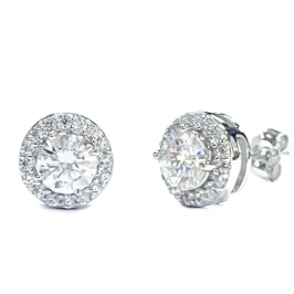 BRINCO MOISSANITE PONTO DE LUZ PRATA CRAVE