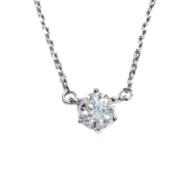 GARGANTILHA MOISSANITE PRATA