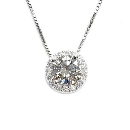 GARGANTILHA MOISSANITE PRATA