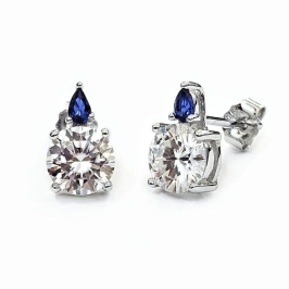 BRINCO MOISSANITE PONTO DE LUZ PRATA