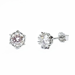 BRINCO MOISSANITE PONTO DE LUZ PRATA