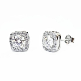 BRINCO MOISSANITE PONTO DE LUZ PRATA