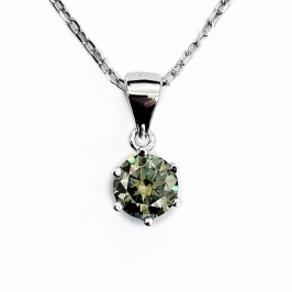 GARGANTILHA MOISSANITE COLOR PRATA