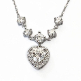 GARGANTILHA MOISSANITE CORAÇÃO