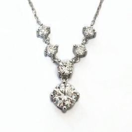 GARGANTILHA MOISSANITE PRATA