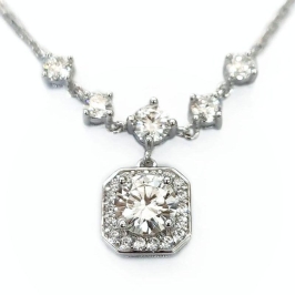 GARGANTILHA MOISSANITE PRATA