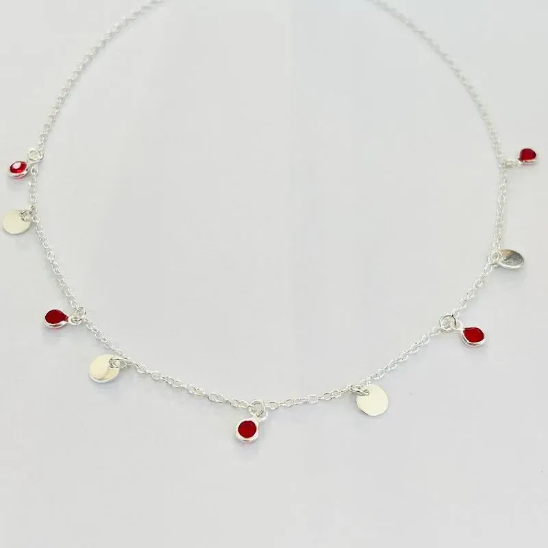 CHOKER MEDALHA PONTO DE LUZ COLOR