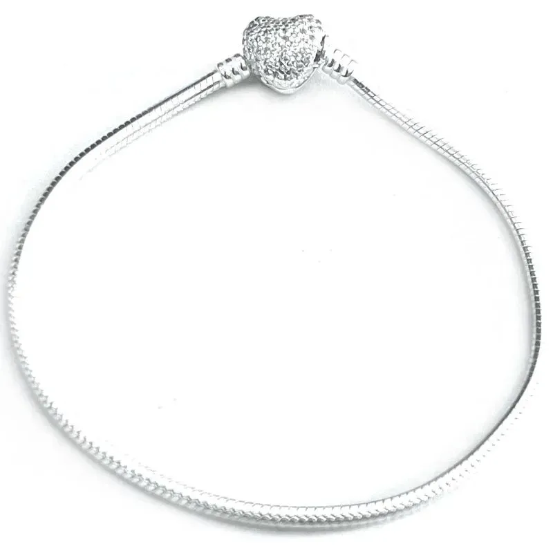 PULSEIRA DE BERLOQUE TAMBOR CORAÇÃO CRAVEJADO