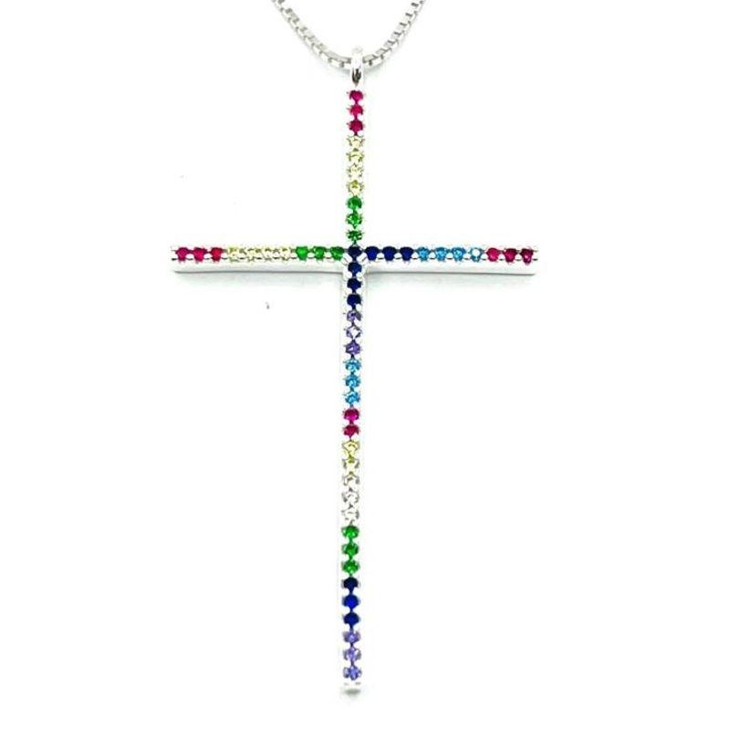 GARGANTILHA CRUZ CRAVE COLOR