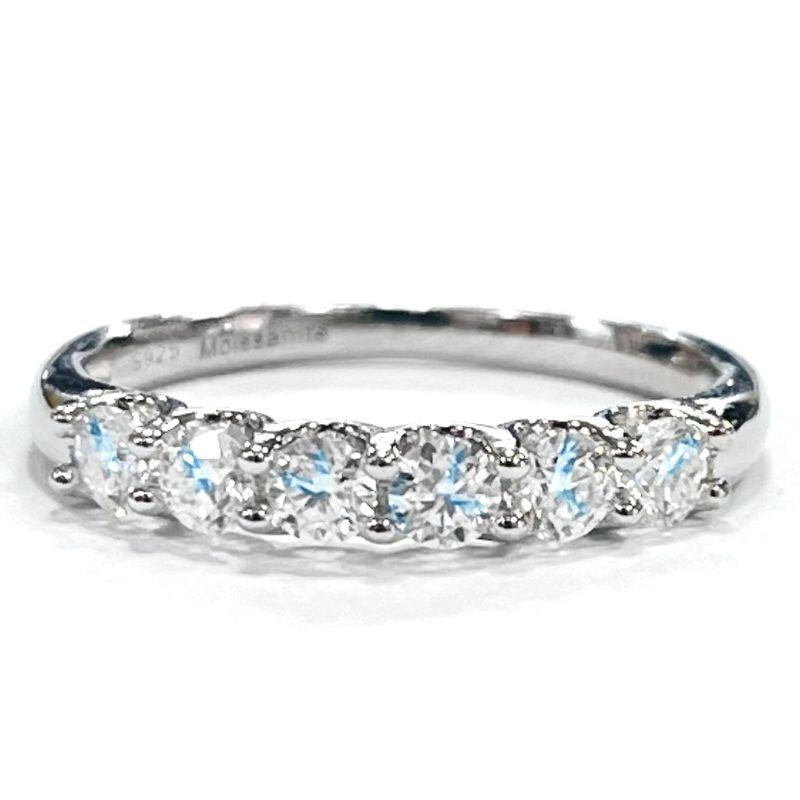 ANEL MOISSANITE CRAVEJADO APARADOR PRATA