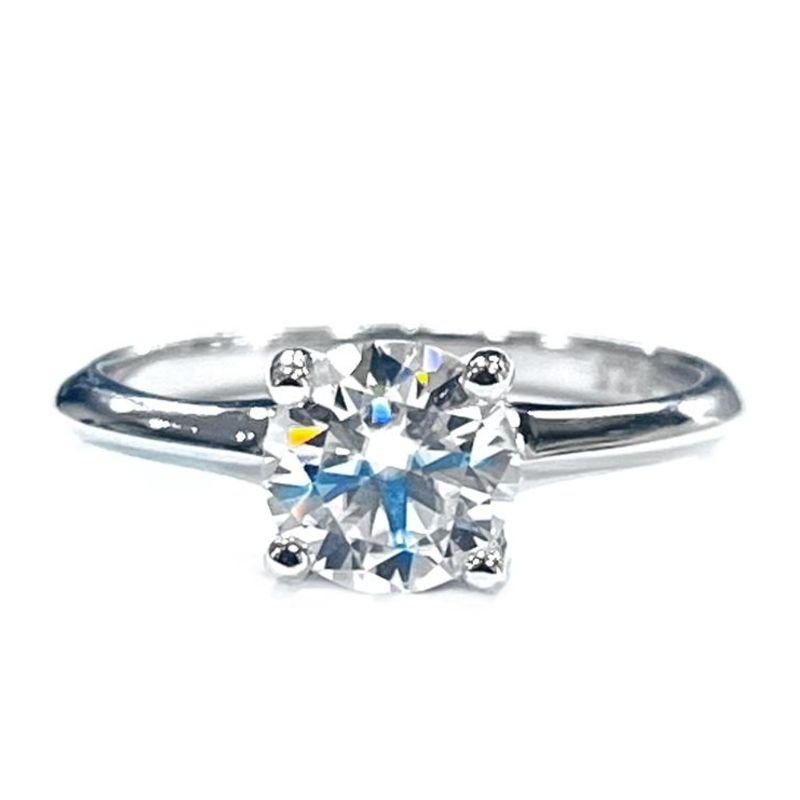 ANEL MOISSANITE SOLITÁRIO PRATA