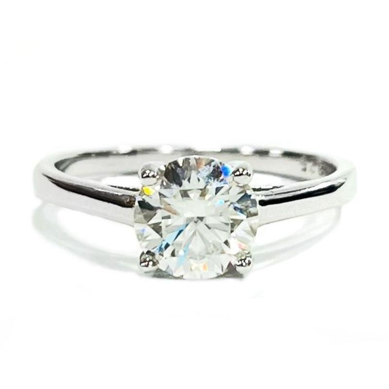 ANEL MOISSANITE SOLITÁRIO PRATA
