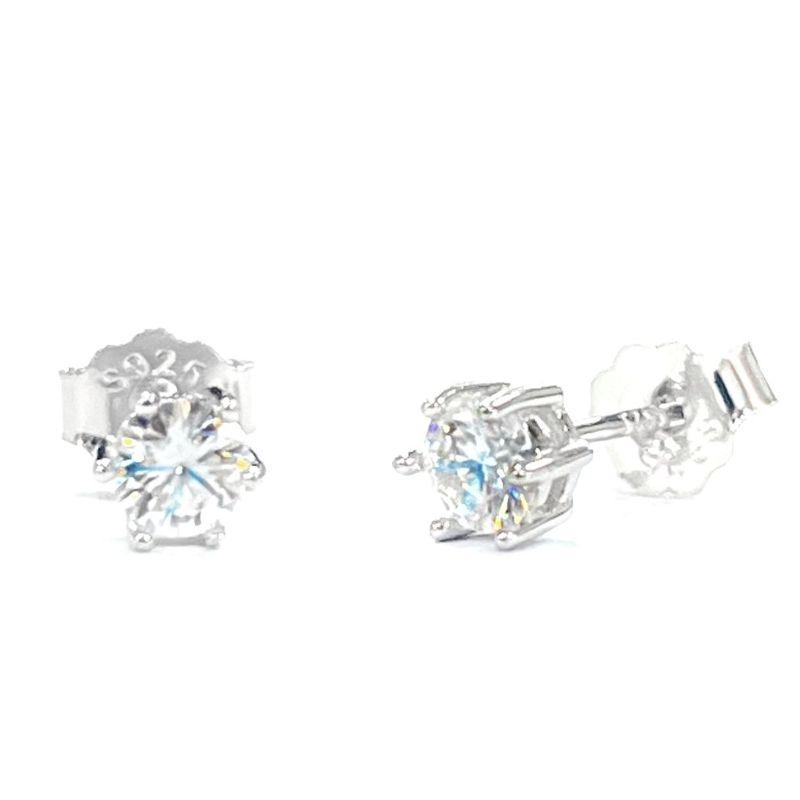 BRINCO MOISSANITE PONTO DE LUZ PRATA