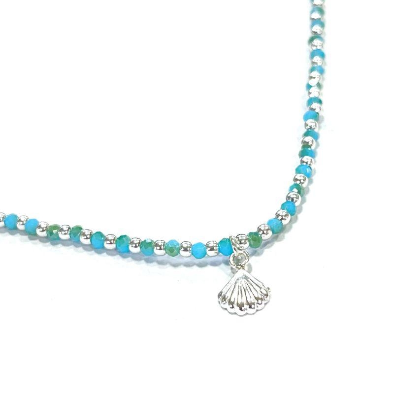 CHOKER AZUL CONCHA