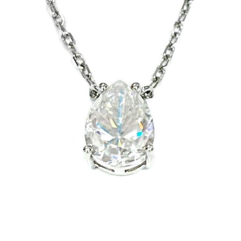 GARGANTILHA MOISSANITE GOTA M PRATA