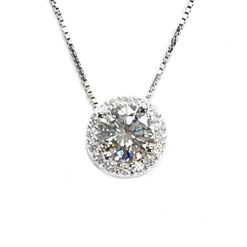 GARGANTILHA MOISSANITE PRATA