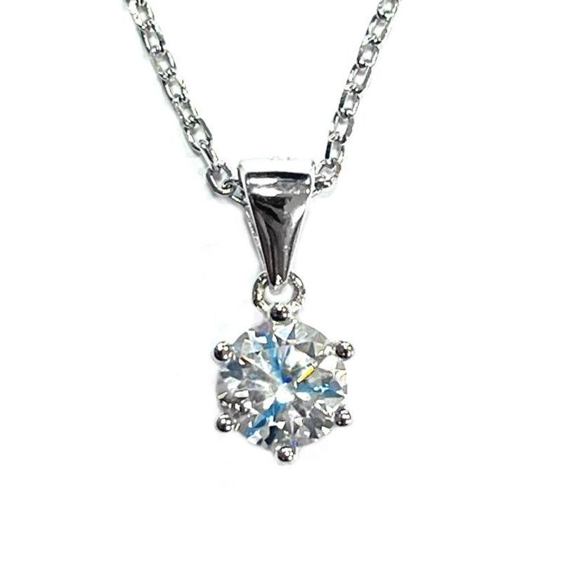 GARGANTILHA MOISSANITE PRATA