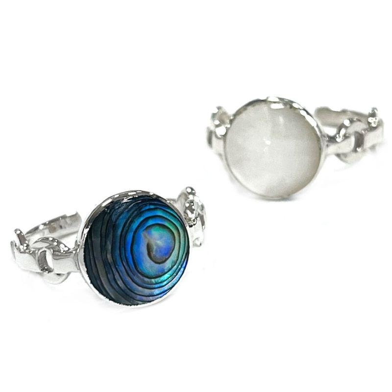 ANEL FALANGE MADREPÉROLA E ABALONE