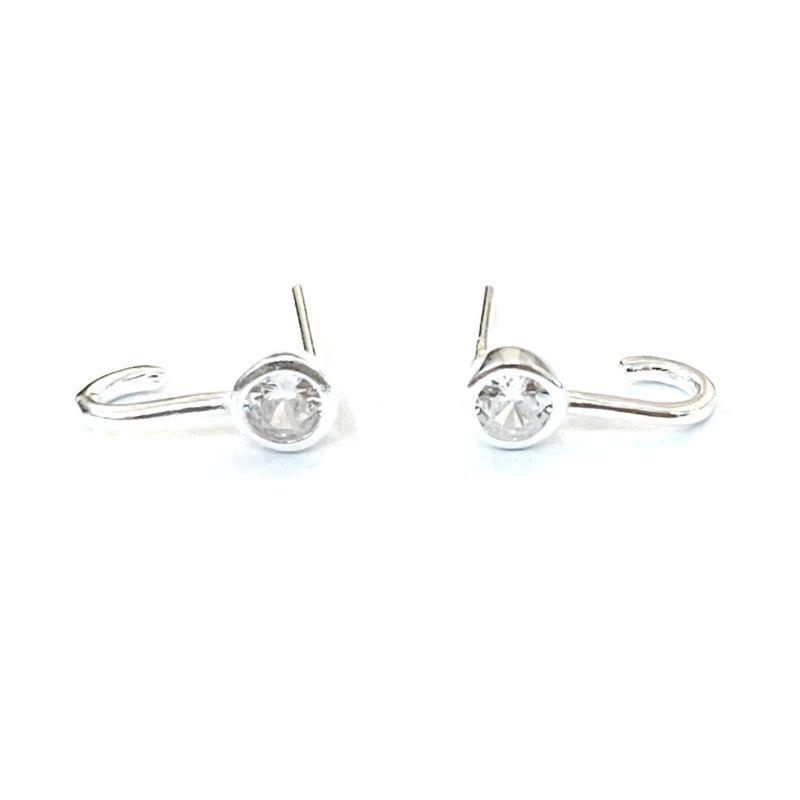 BRINCO ZIRCONIA COM MEIA ARGOLA