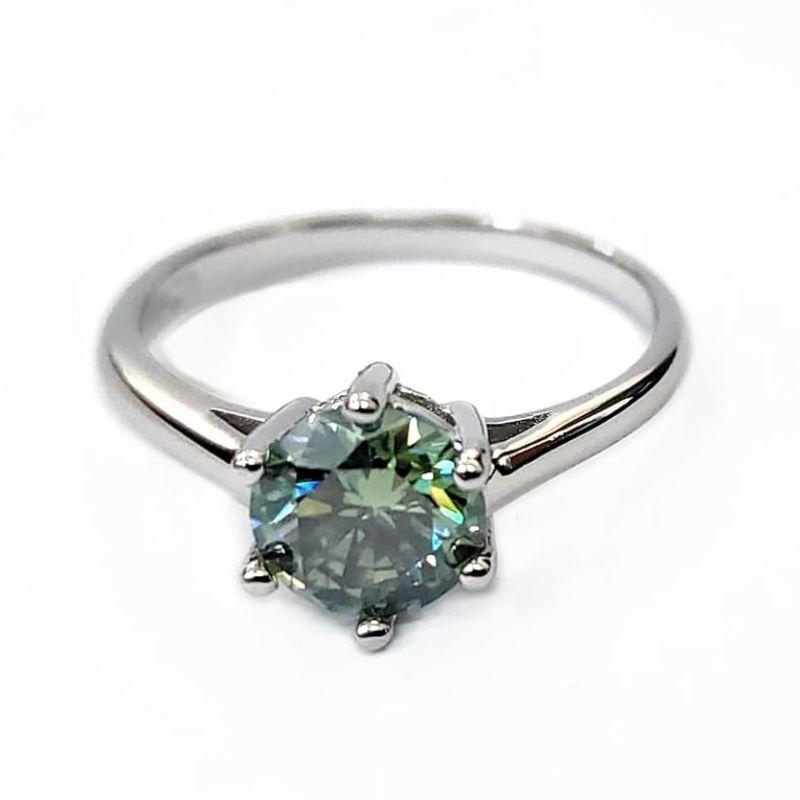 ANEL MOISSANITE SOLITÁRIO COLOR