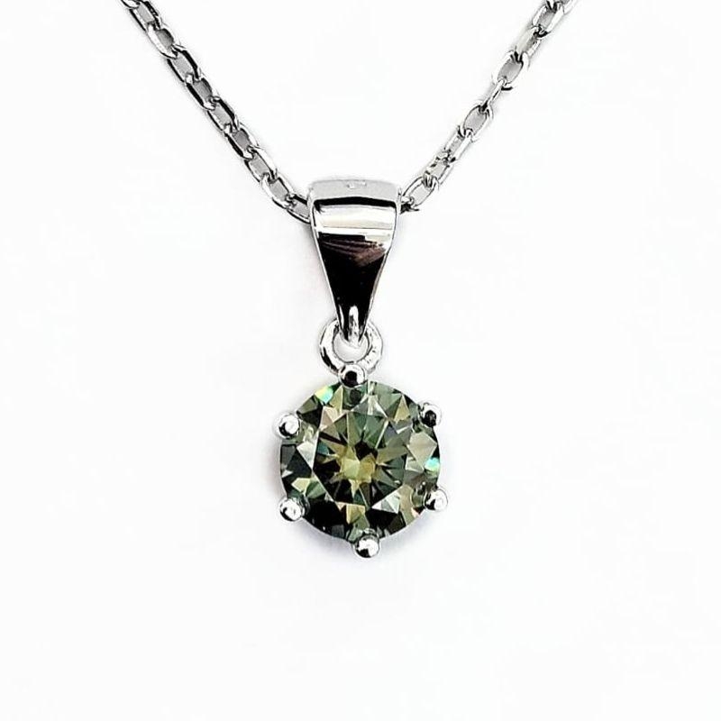 GARGANTILHA MOISSANITE COLOR PRATA