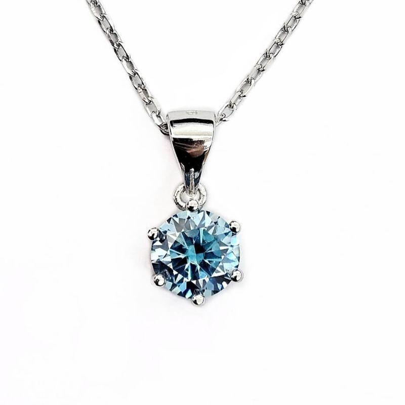 GARGANTILHA MOISSANITE COLOR PRATA