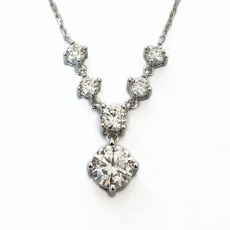 GARGANTILHA MOISSANITE PRATA