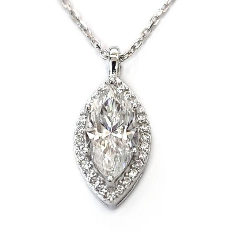 GARGANTILHA MOISSANITE PRATA