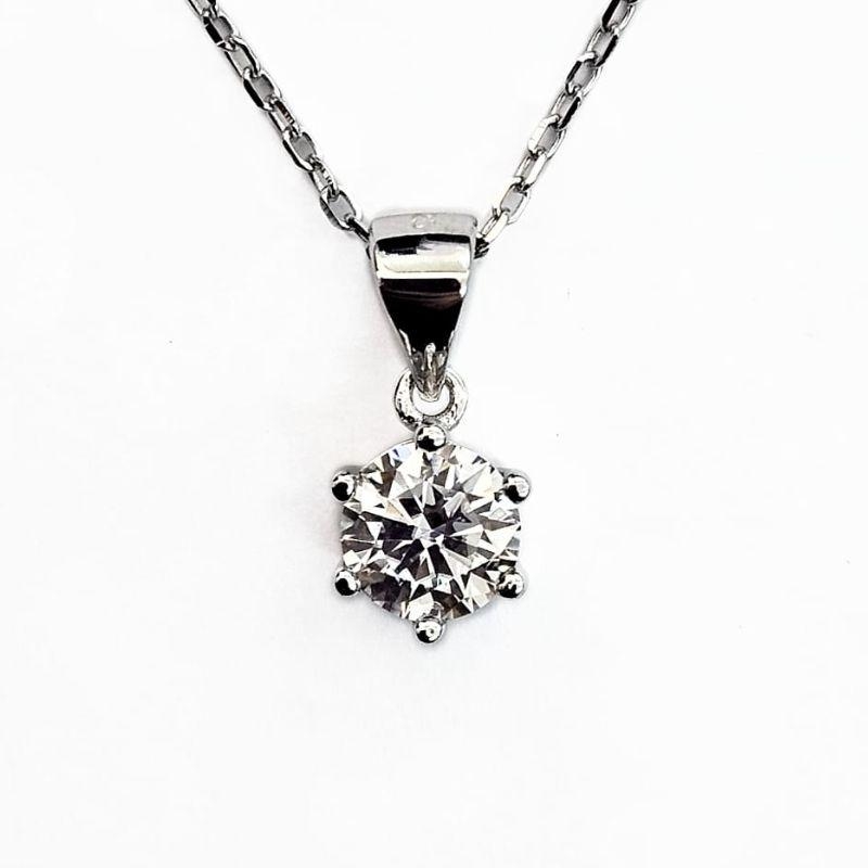 GARGANTILHA MOISSANITE PRATA