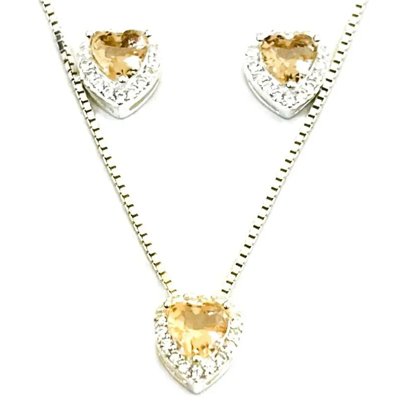 CONJUNTO CORAÇÃO CRAVE MORGANITA