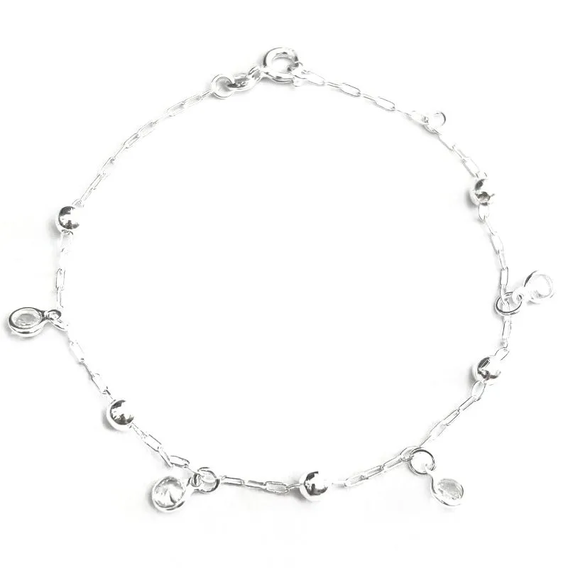 PULSEIRA MEDALHA E ZIRCÔNIA