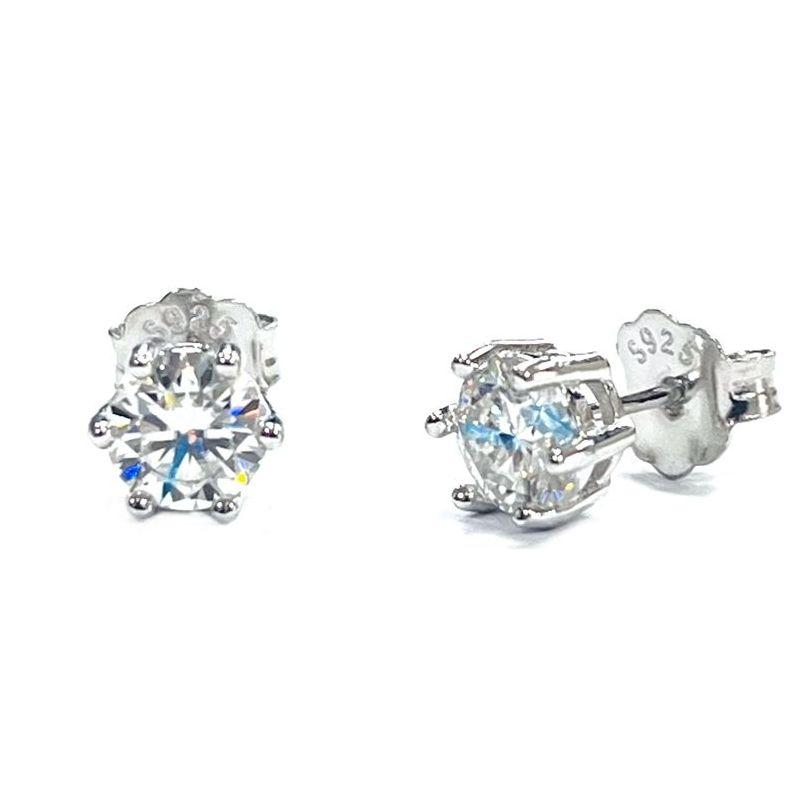 BRINCO MOISSANITE PONTO DE LUZ PRATA