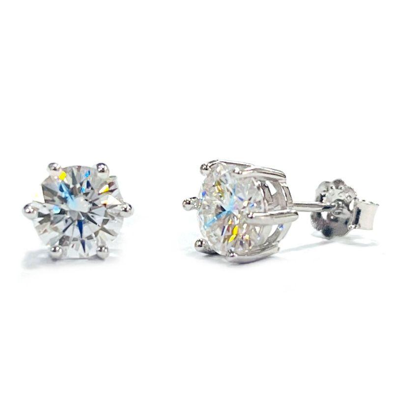 BRINCO MOISSANITE PONTO DE LUZ PRATA
