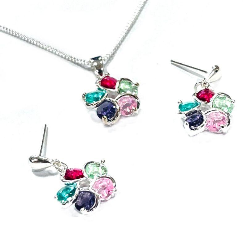 CONJUNTO FLOR ZIRCO COLOR