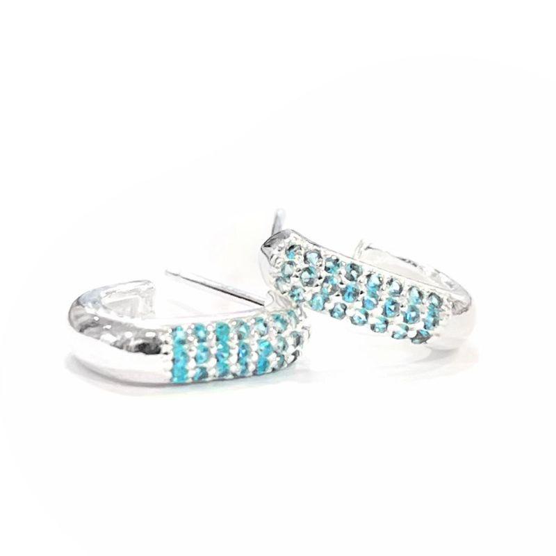 BRINCO ARGOLA CRAVE AZUL M
