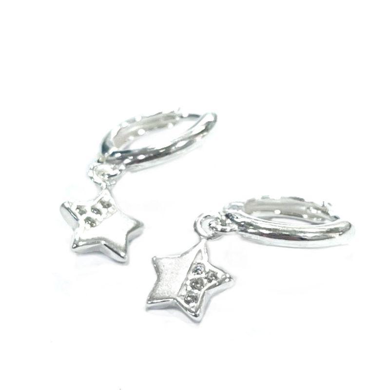 BRINCO ARGOLA ESTRELA CRAVE