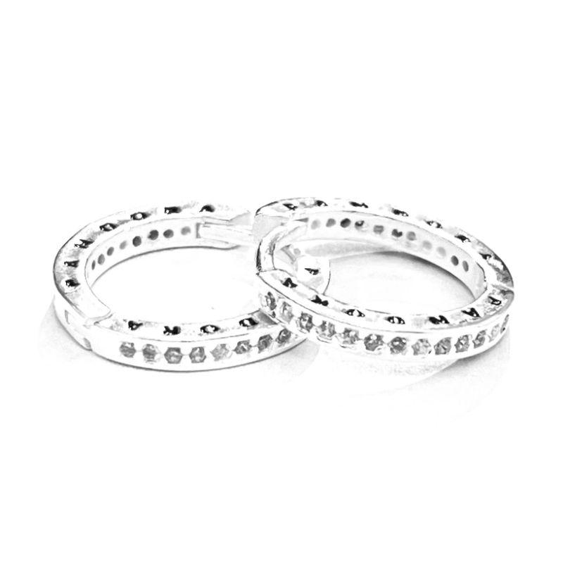 BRINCO ARGOLA COM ZIRCONIA