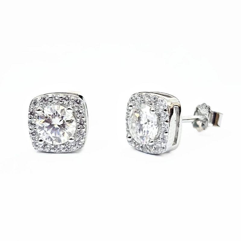 BRINCO MOISSANITE PONTO DE LUZ PRATA